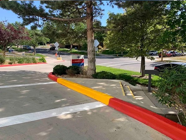 MainLine23's tweet photo. We recently added emergency red curbing to the Intermountain LDS Hospital in Salt Lake City Utah. Doesn't it look great?

#mainlineconstruction #services #emergency #intermountain #utah #northernutah #construction #safety #safetyfirst #parkinglotstriping https://t.co/fFBxtT8ULo