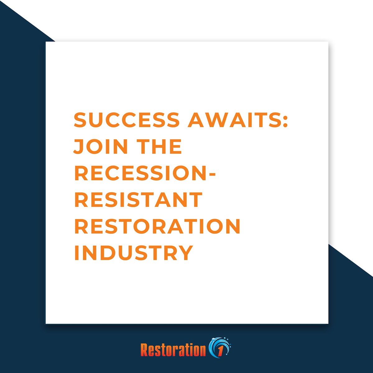 Serve your community and excel in the recession-proof restoration industry by joining Restoration 1!  We provide comprehensive training and support, empowering you to succeed. Start your journey of growth, impact, and financial success today. Learn more: restoration1franchise.com