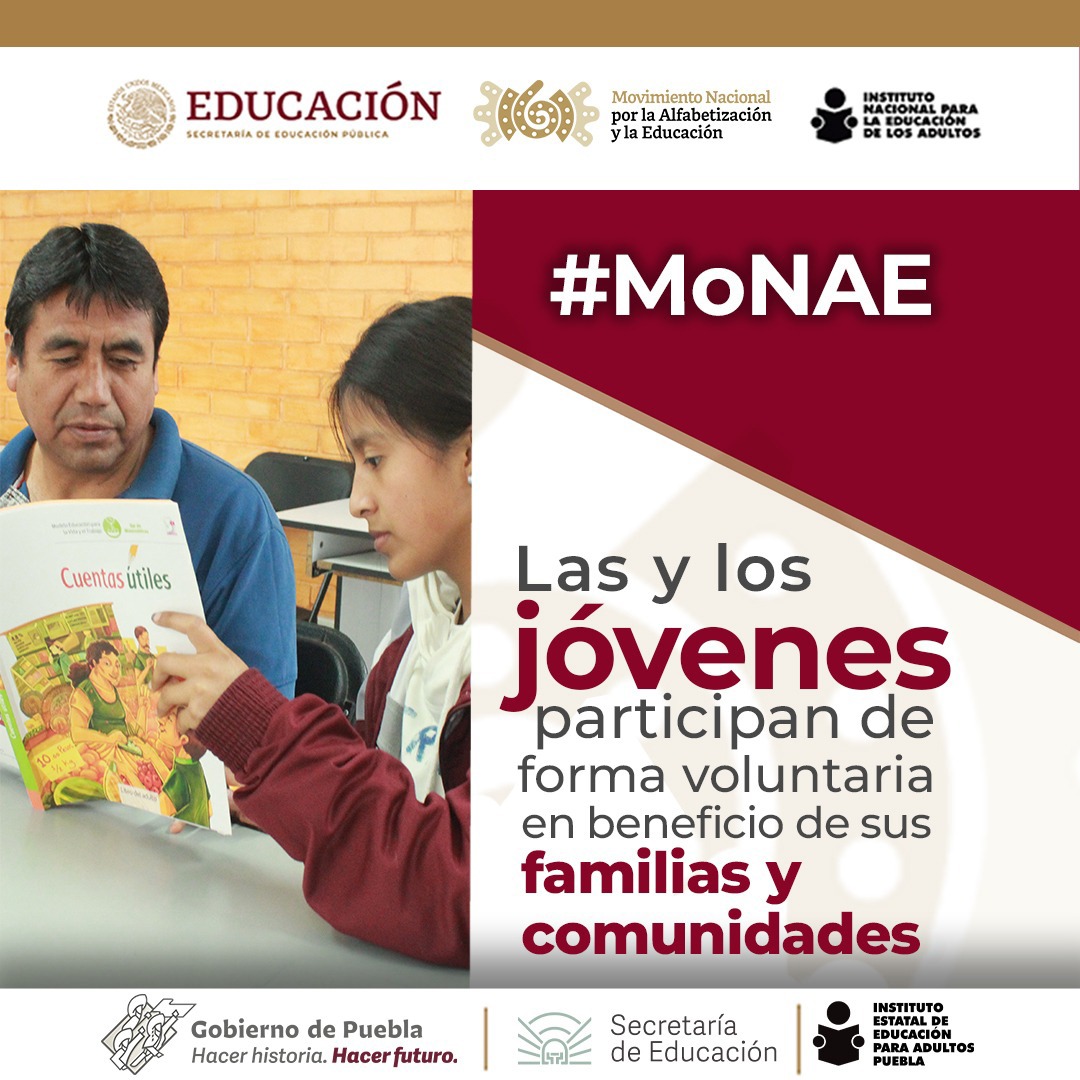 IEEATepeaca's tweet photo. Puebla se viste de gala al entregar certificados de primaria y secundaria a quienes por diversas circunstancias no tenían concluidos estudios de primaria y secundaria.
#YoSoyMoNAE y #MoNAE #EsParaTi https://t.co/C5pGm4KGmV