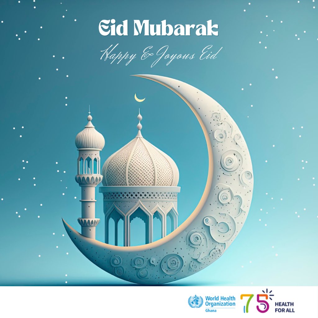 As muslims mark #eiduladha2023, <a href="/WHOGhana/">WHO Ghana</a> wishes all muslims #eidmubarak.