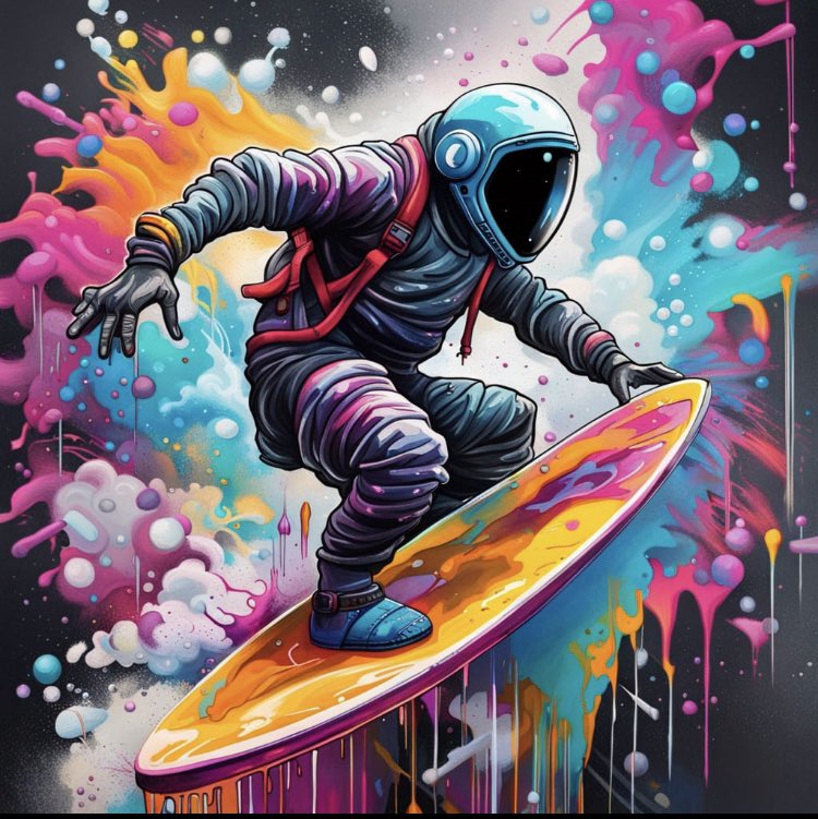 C_Space_Surfer's tweet photo. AI technology just keeps blowing my mind! 🤯#AIart #nft #artcommunity https://t.co/13vZLjEE9W