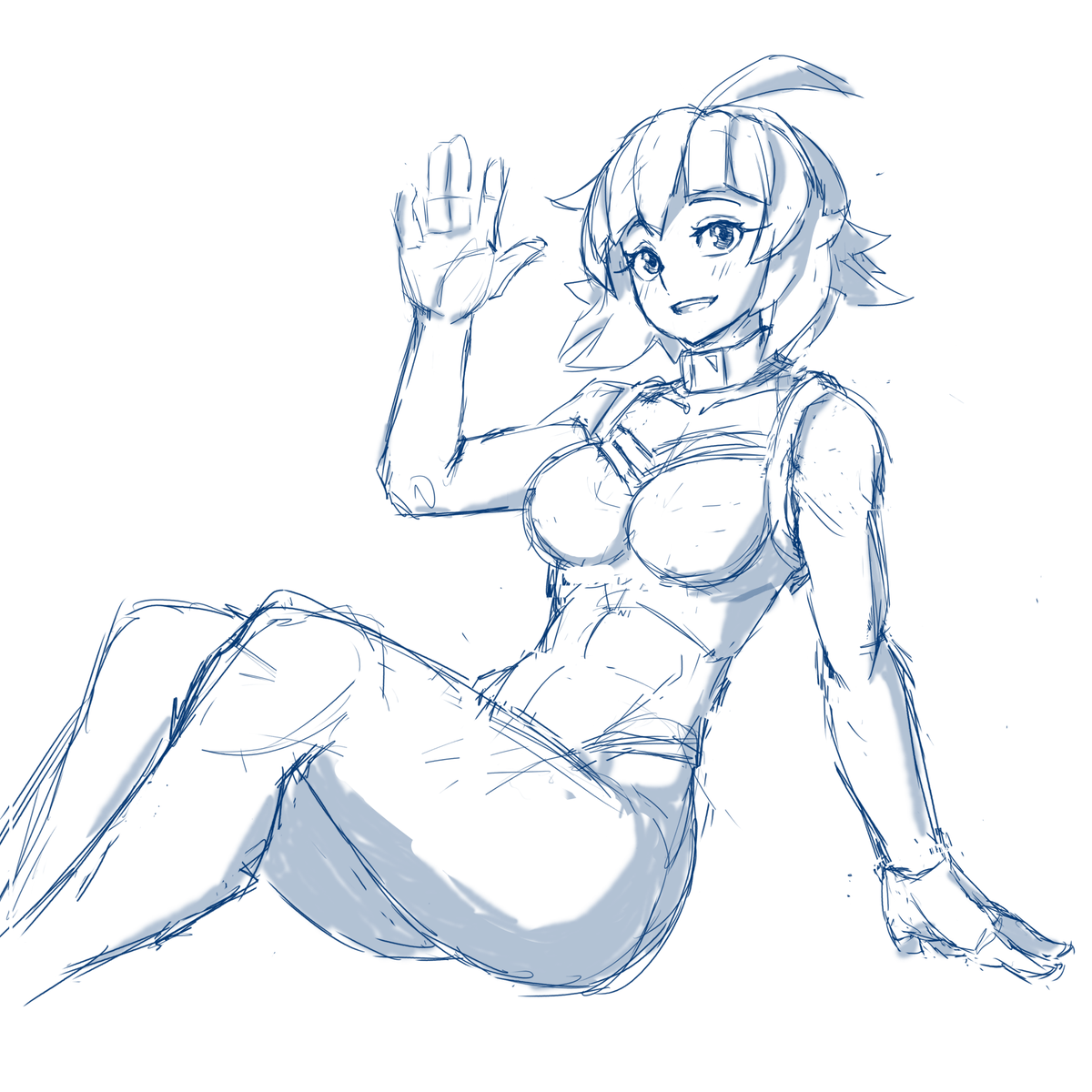 bitterballer's tweet photo. I drew the OC of a friend

the short-haired version of Marin https://t.co/JWIUmSufN8