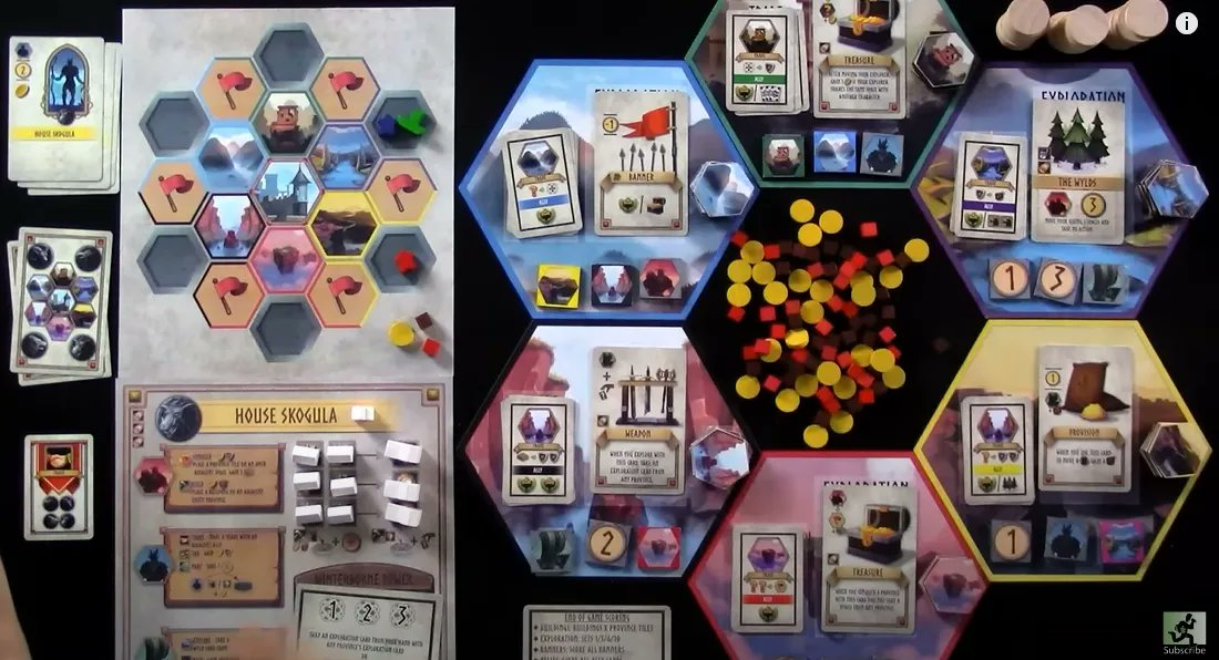 Winterborne! ❄️ Do you think you could survive the ice, the snow, and the hunger! Rhado puts on his snowboots and tries to survive: buff.ly/440lxO0  #boardgames #viking