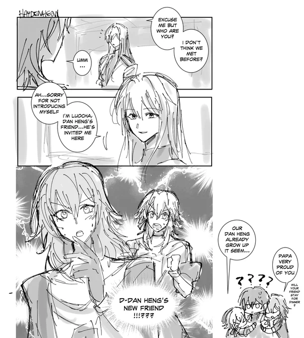 #luocha #Trailblazer #danheng #March7th  rkgk  astral express team become proud dad for dan heng after meeting luocha🥹