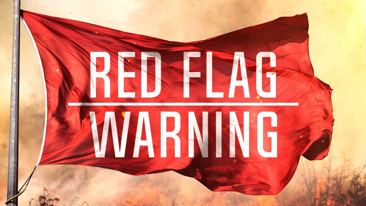 UtahWildfire's tweet photo. Today, from 11:00 AM to 8:00 PM, San Juan and Grand Counties are under Red Flag Warnings. The fire danger is high due to hot temperatures, low humidity, and strong winds. Use caution and avoid activities that could cause sparks near dry vegetation. https://t.co/JDBkhaIY4e