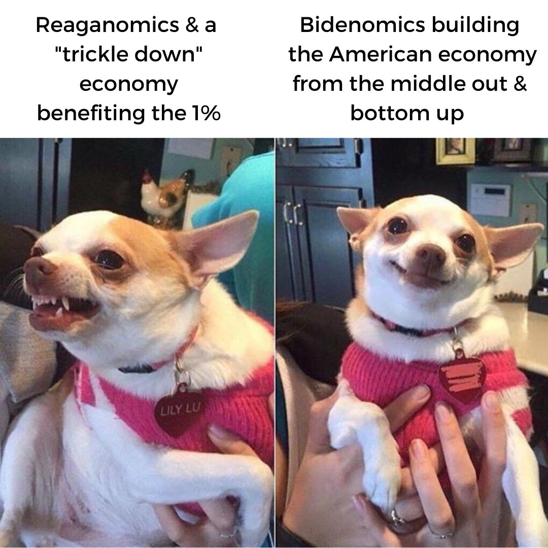 AFLCIO's tweet photo. #Bidenomics > Reaganomics https://t.co/ObuWRJIwIP