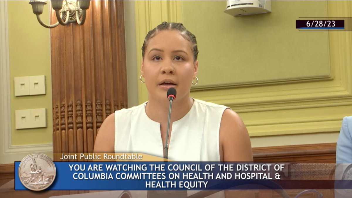 HAPPENING NOW: Fellow Madison Fields presents before @councilofdc on policy responses to overdose deaths in DC. She highlights the need for a complete fiscal redesign in the approach to substance use disorder and for evidence-based treatment. Watch here: dccouncil.gov/event/health-h…