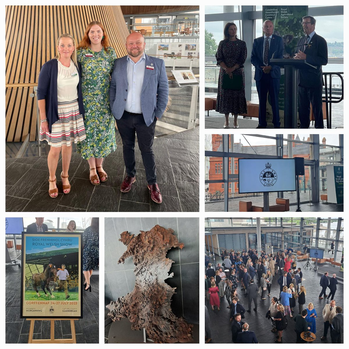 Maria  had a fantastic networking afternoon attending the 'Official Launch of  the Royal Welsh Show' and learning about all the exciting plans Royal Welsh Agricultural Society and @GlamorganRwas Feature County 2023 have been up to... count down is on 
👏🐏👩‍👩‍👧‍👦🐄@royalwelshshow