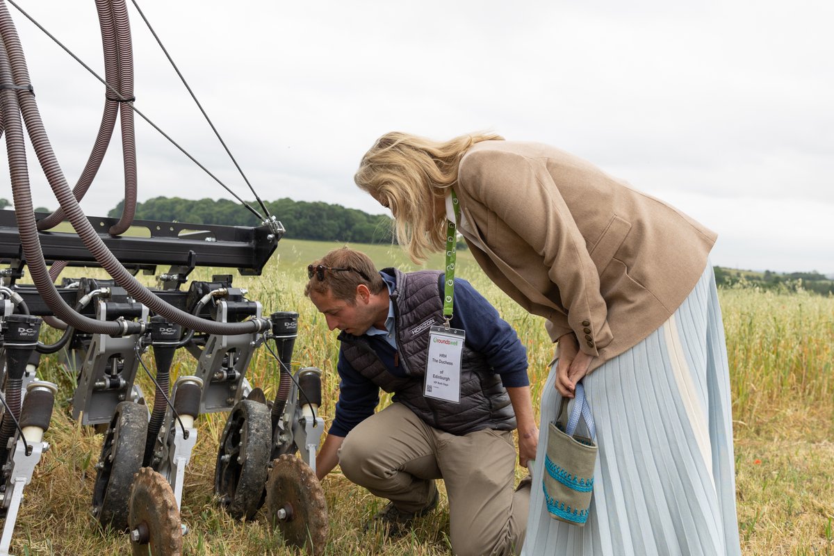 Fantastic day here at #Groundswell2023 which included a visit from HRH, The Duchess of Edinburgh who was keen to learn more about the work going on to support regenerative agricultural practices on farm.