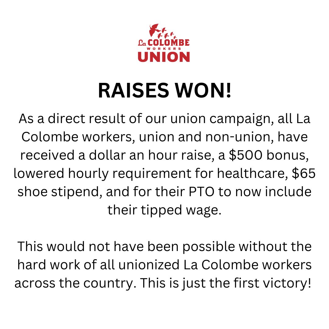 La Colombe Workers Union tweet media