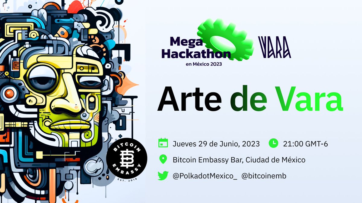 🇲🇽Este Jueves estaremos en el #PolkadotViewingParty con nuestros amigos de <a href="/PolkadotMexico_/">Polkadot México</a> presentando a los artistas🎨 que pintaron los murales en el #MegaHackathon y veremos como graban su nombre en la historia💫
