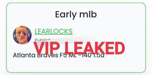 ItsCappersPicks's tweet image. #LearLocks