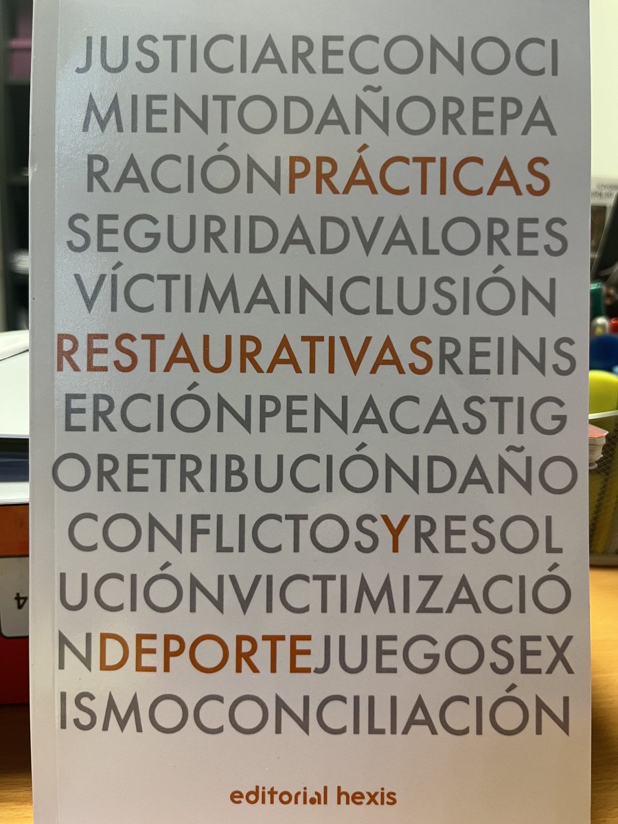 rafavalenciac's tweet photo. Novedades! resultado del trabajo de dos proyectos de investigación. Uno, obre prácticas restaurativas, subvencionado por el Consejo Superior de Deportes (coordinado por ⁦@JLPerezTrivino⁩ ) y sobre violencia integral en el deporte (coordinado por Jose Manuel Ríos Corbacho) https://t.co/VNoWSVqYWU