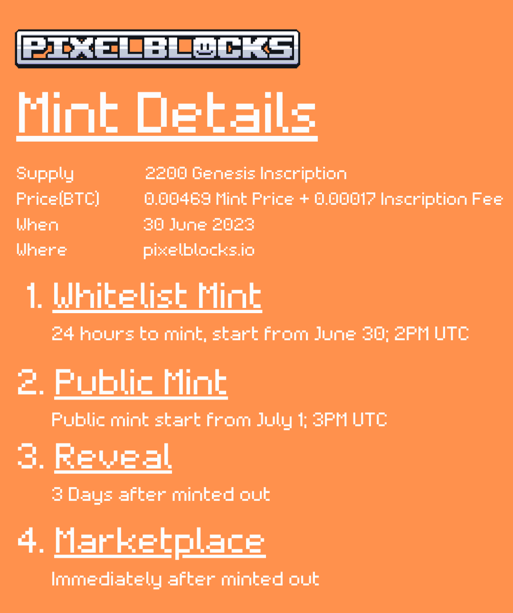 PIXELBLOCKS 🟧 BRC721 tweet media