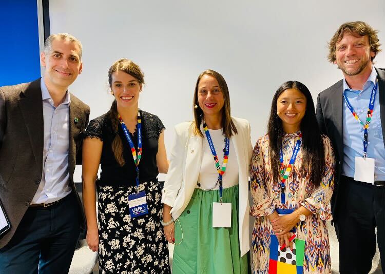 Our Head of Programme Development &amp; Partnerships <a href="/AlisonBiscoe/">Alison Biscoe</a> has participated in <a href="/UEFA/">UEFA</a>'s inaugural Respect Forum, starting today in Frankfurt, to discuss event sustainability, risks &amp; opportunities.

#TogetherForBetter