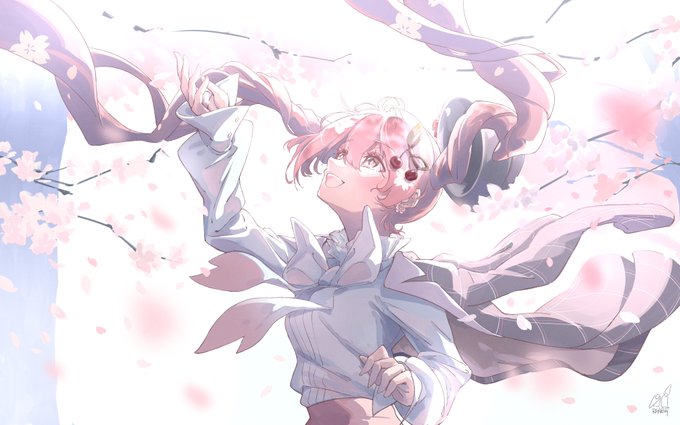 「桜ミク ピンクの目」の画像/イラスト/ファンアート(新着)｜5ページ目