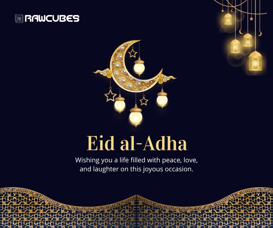 rawcubesinc's tweet photo. Eid Al Adha Mubarak!

May this Eid al-Adha inspire us to be better individuals, fostering unity and compassion.

#eidmubarak #eiduladha2023 #eiduladha https://t.co/QAejMEDydn