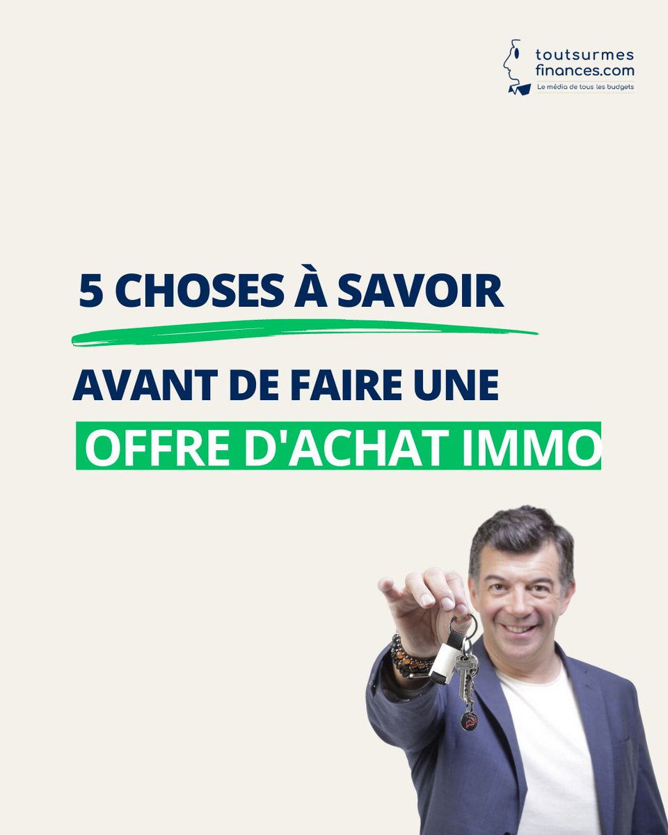 Toutsur's tweet photo. 🏘️5 CHOSES A SAVOIR AVANT DE FAIRE UNE OFFRE D'ACHAT IMMO
#offredachat #immobilier #achat #maison #financespersonnelles #budget #investir #argent #stephaneplaza https://t.co/CgkWv7Uq5D