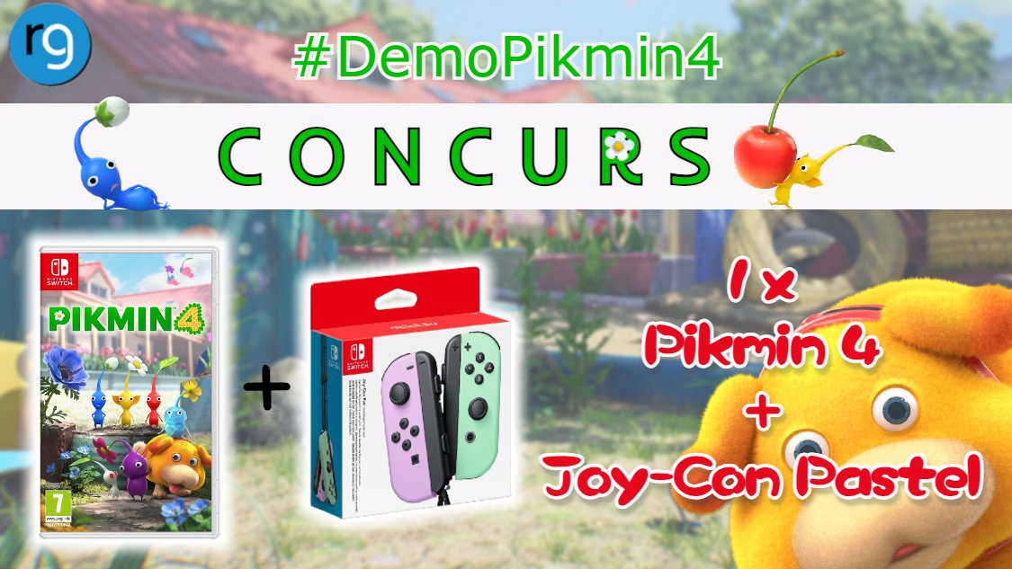 Sorteamos hoy, 29/06, una copia de Pikmin 4 y un set de Joy-Con pastel.   
☑ Sigue a <a href="/revogamers/">Revogamers</a>.
☑ Haz RT a este tweet.
☑ Escribe un tweet mencionándonos con #DemoPikmin4 diciendo lo que más te gusta de la demo del juego.  Detalles en: revogamers.net/noticias-w/con…