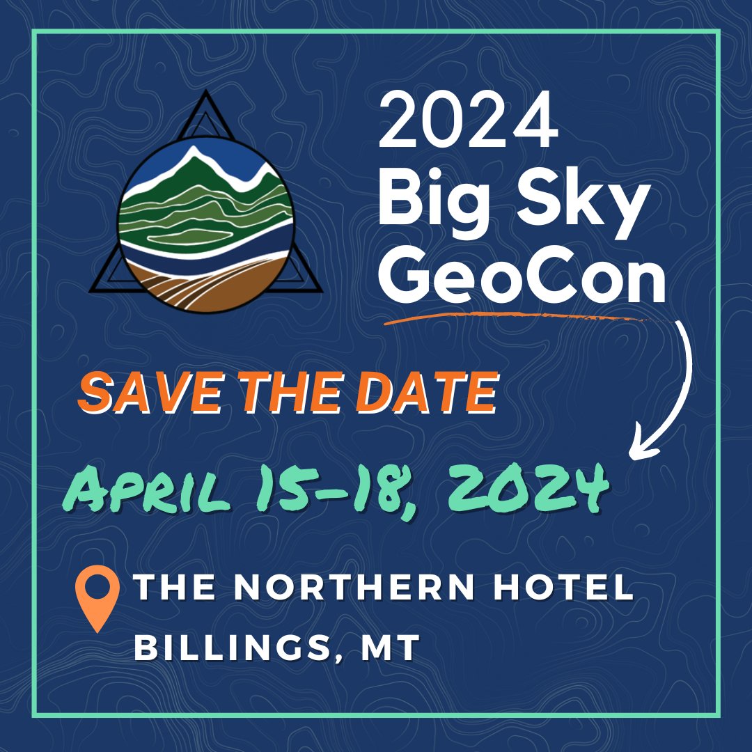 Save the date! More details are coming soon! #MontanaGIS #BigSkyGeoCon #BigSkyGeoCon2024 #Geospatial #MAGIP