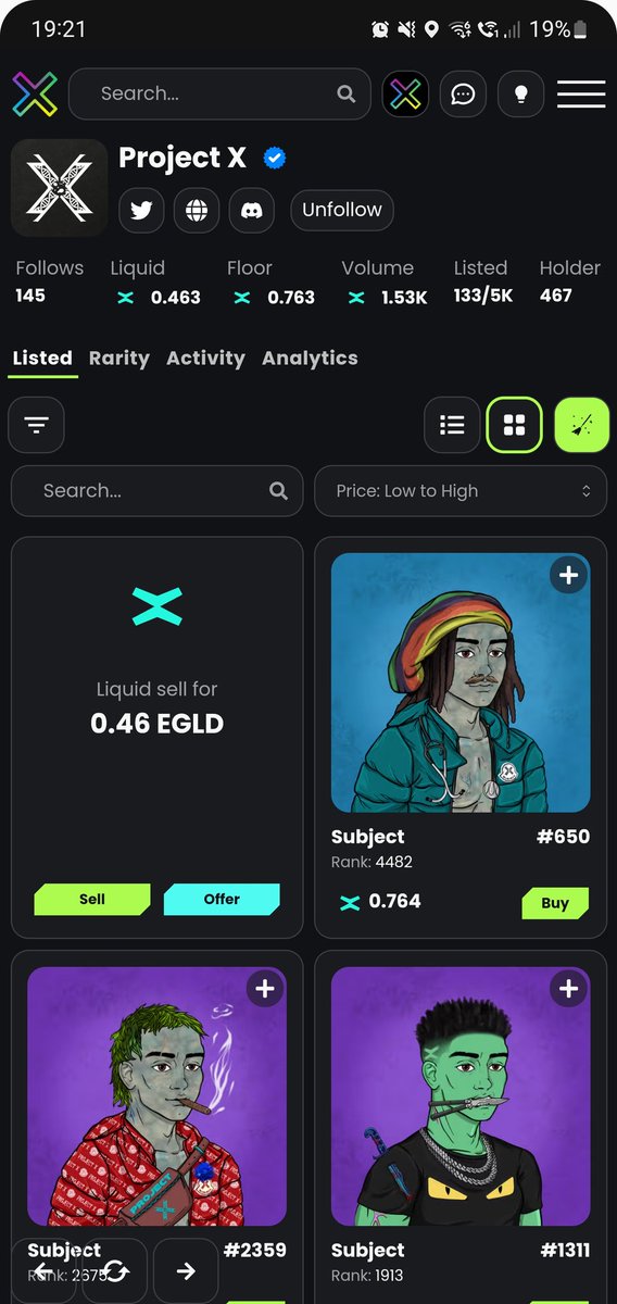 scylla_88's tweet photo. π Don't miss out on the limited time opportunity! The floor price of @ProjectX_DAO's @xoxnoNFTs won't last long.β³ With only 133 NFTs on sale from an initial 5000, now's the time to secure your piece of this exclusive collection.π₯ #FollowTheX #DNAstorm https://t.co/UEk6YY1fZd