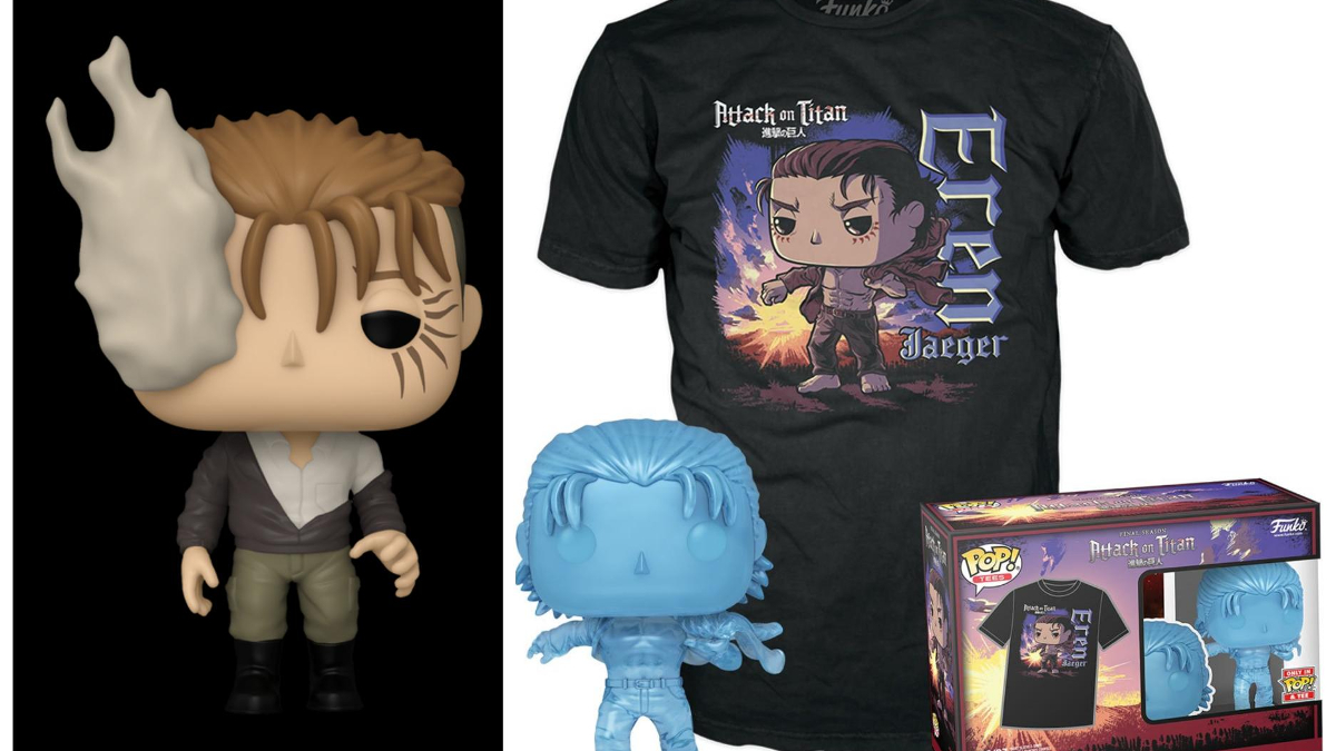 Attack On Titan Eren Jaeger Funko Pop and Tee, Porco Galliard Exclusive Unveiled comicbook.com/anime/news/att…