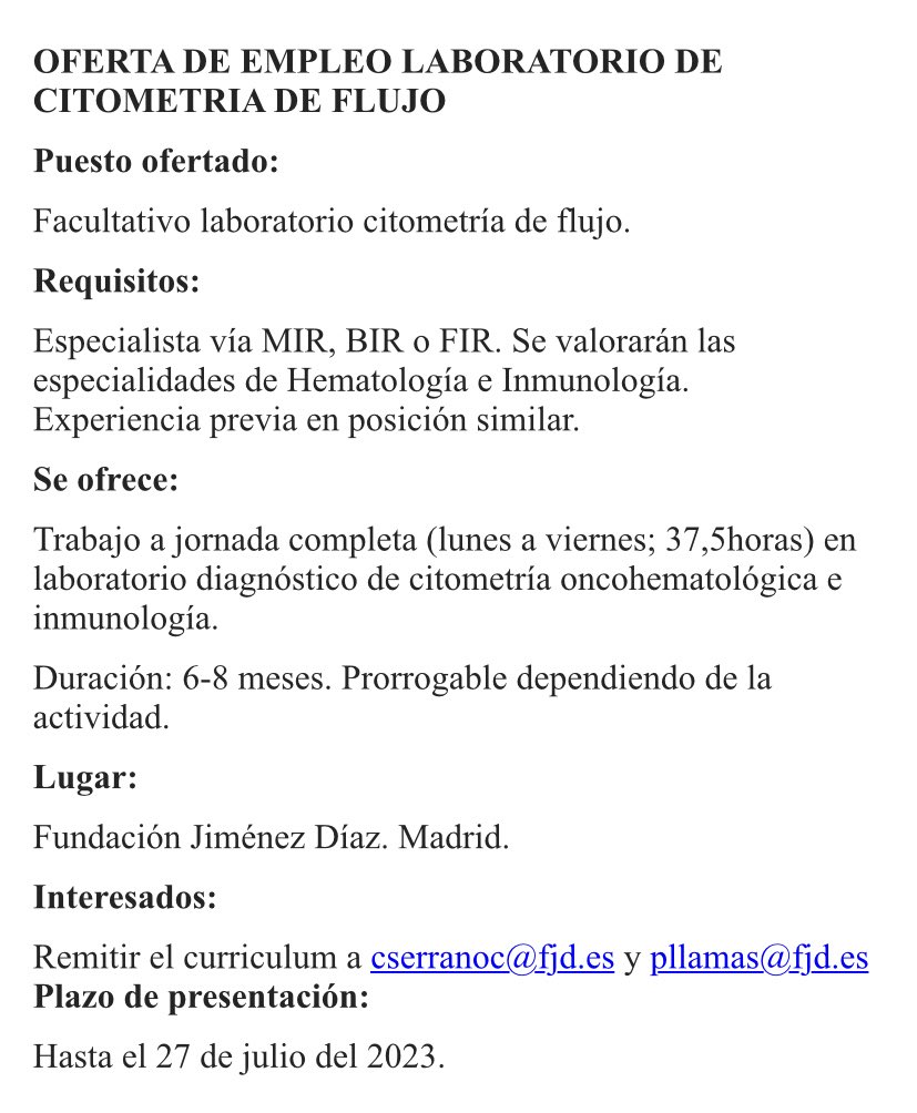Grupo Diagnóstico Hematológico Citometría de Flujo tweet media