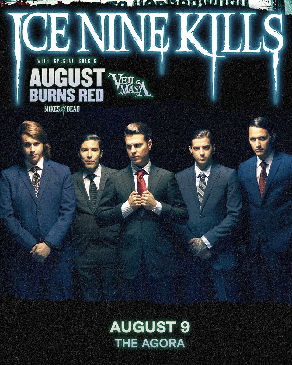 The Exchange (@exchangestores) on Twitter photo 🩸🔪💀
We are giving away a pair of FREE tickets to see <a href="/ICENINEKILLS/">ICE NINE KILLS</a> at <a href="/AgoraCLE/">The Agora</a> on August 9th!!
- RT to ENTER
- MUST be following <a href="/ExchangeStores/">The Exchange</a> AND <a href="/AgoraCLE/">The Agora</a>
- ONE entry per person
- Winner will be chosen on July 31st!
GOOD LUCK 🩸🔪💀
We are giving away a pair of FREE tickets to see <a href="/ICENINEKILLS/">ICE NINE KILLS</a> at <a href="/AgoraCLE/">The Agora</a> on August 9th!!
- RT to ENTER
- MUST be following <a href="/ExchangeStores/">The Exchange</a> AND <a href="/AgoraCLE/">The Agora</a>
- ONE entry per person
- Winner will be chosen on July 31st!
GOOD LUCK