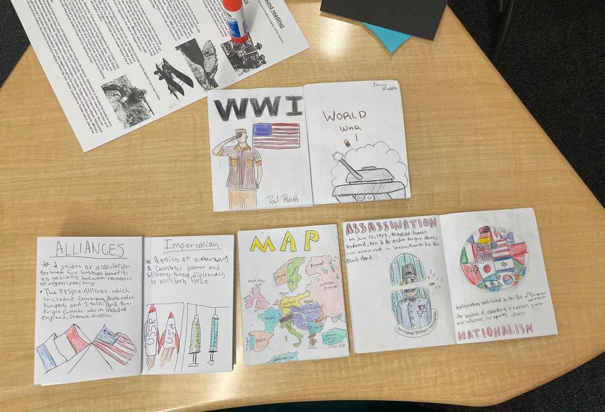 @puhsd @PerrisHigh #USHistory #WWI Students are producing amazing work in the first session of summer school!