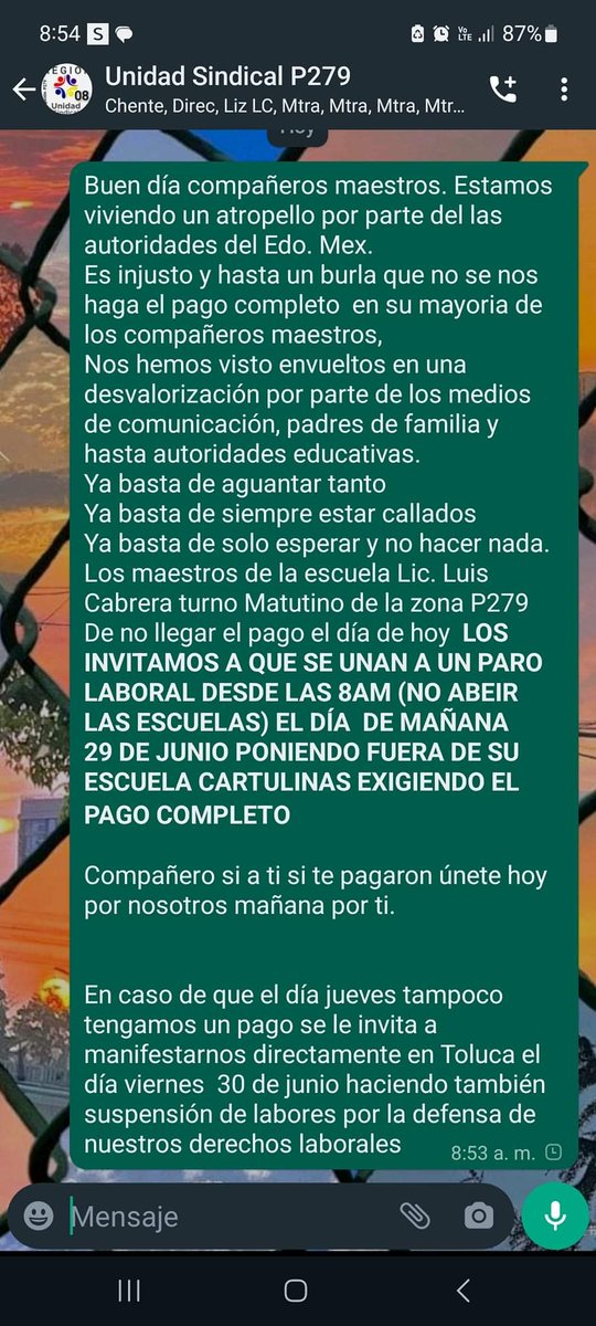 CmrCrnd's tweet photo. @SMSEMmx Paro de labores #Pagocompleto https://t.co/aPQFcew9E6