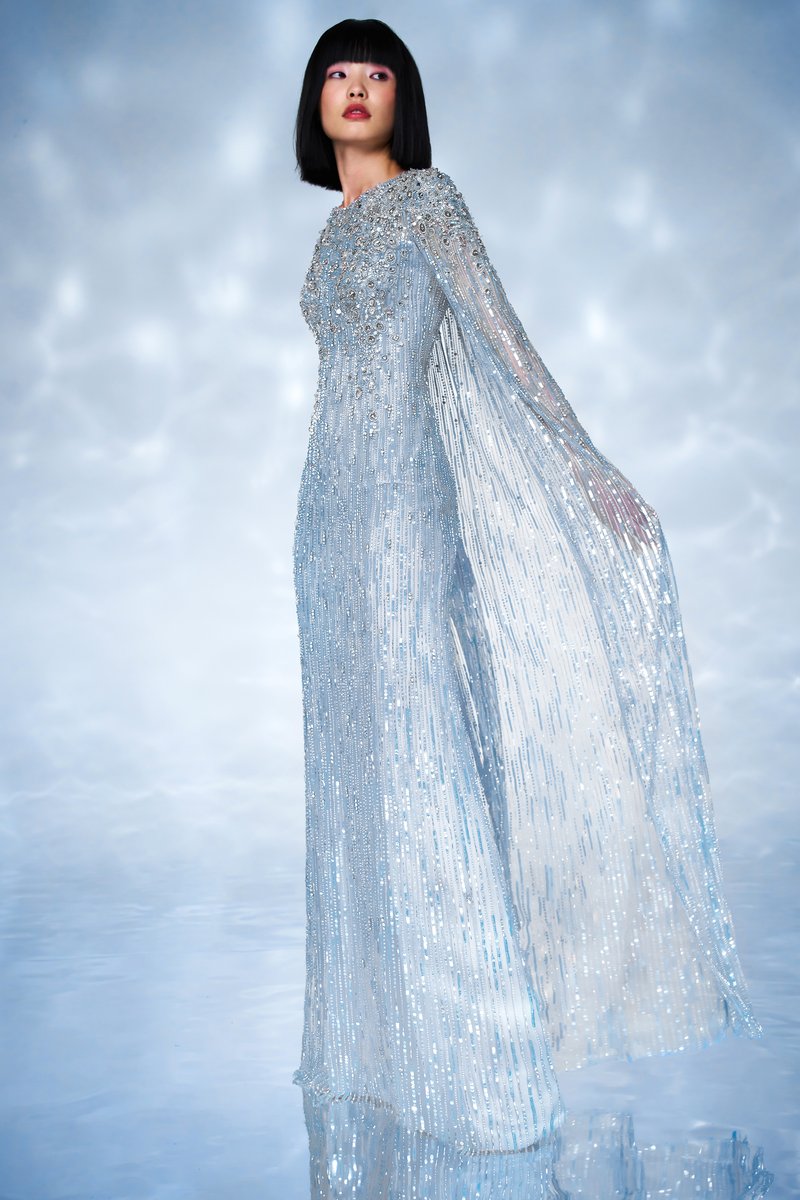 SchmidtOcean's tweet photo. #OceanRising launched by @SchmidtOcean and @nektonmission to deepen people's relationship to the Ocean is proud to have inspired the new @jennypackham Resort SS24 collection recently featured on #vogue #runway. Join us in creating a new generation of Ocean ambassadors #fashion https://t.co/YmWE0OqBVH