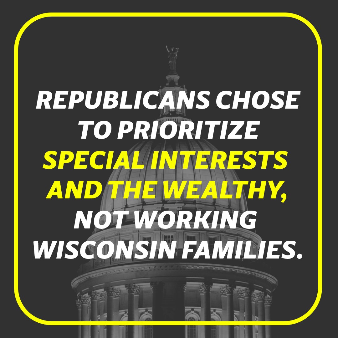 Today we are voting on a budget  crafted by Republicans to prioritize special interests and the wealthy, not working Wisconsin Families. #wibudget