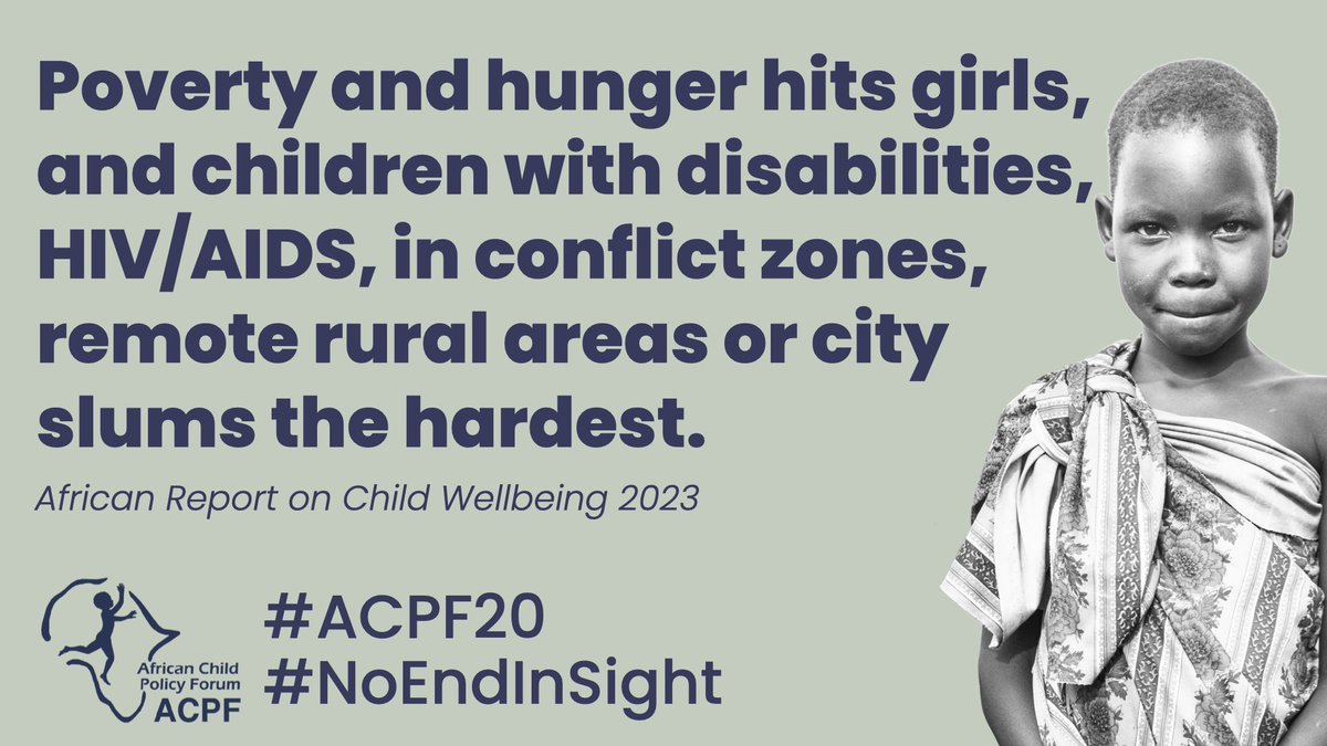 AfricanChildFrm's tweet photo. #Hunger and #poverty hit vulnerable #children the hardest. Register now to find out what we can do about it. https://t.co/p1nwb5cEbG #AfricaFitForChildren #EndChildHunger #EndChildPoverty #ACPF20 #NoEndInSight #JusticeNotCharity https://t.co/HKg7I1eUvv