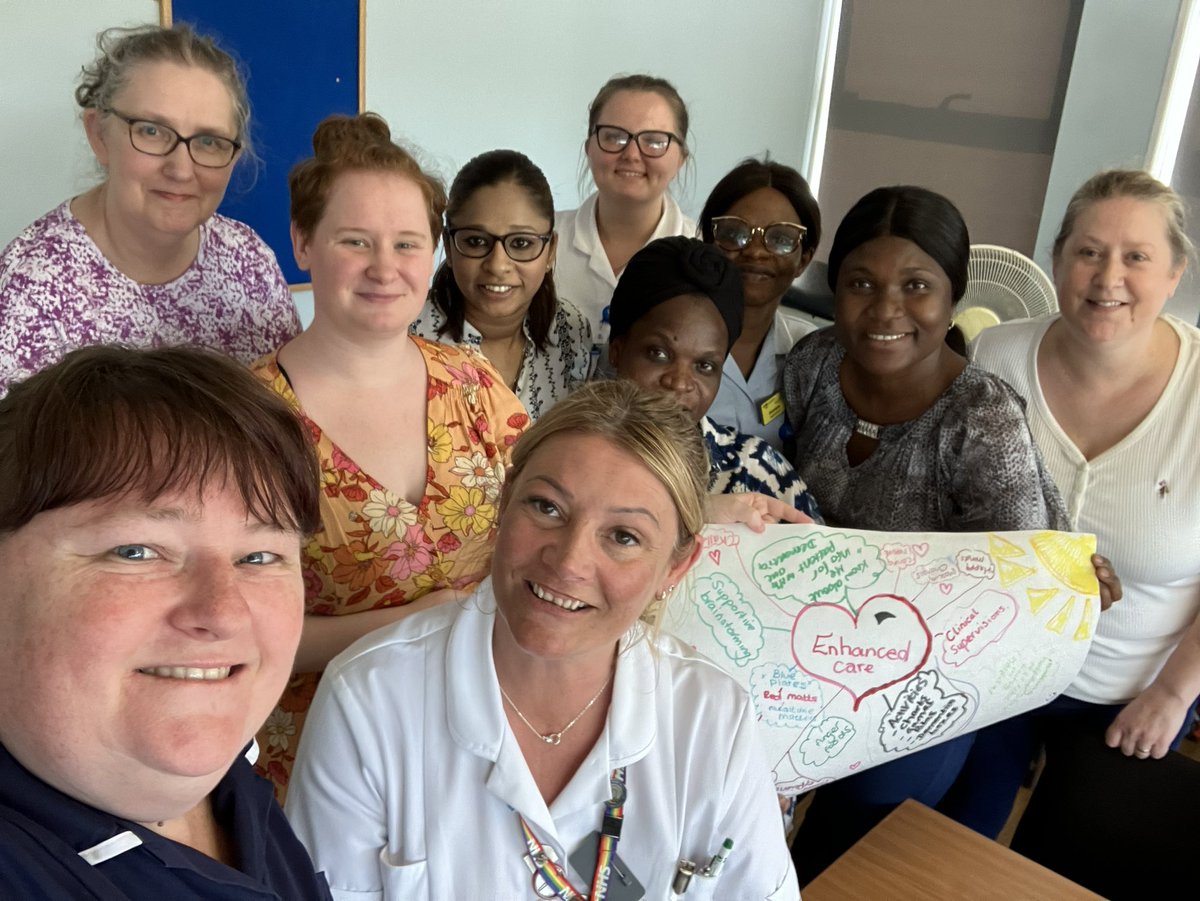 EastKentPNAs's tweet photo. New &amp; existing #EnhancedCare champions across three sites sharing their journeys and aspirations for the future of EC. Great improvements already made &amp; action plans for the future - you’re incredible! @EkhuftAllAgeSGT @caroline_judge @DementiaTeamEK1 @SueBrassington @tammy_pluck https://t.co/rpBcIaSBmf