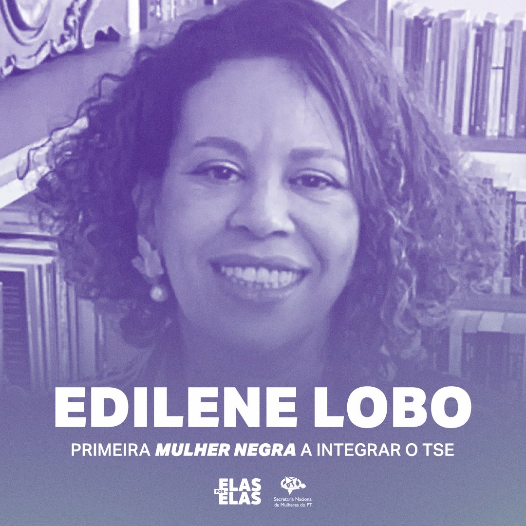 PRIMEIRA MULHER NEGRA NO TSE | Nomeada pelo presidente Lula, a advogada Edilene Lobo foi confirmada pelo presidente do Tribunal Superior Eleitoral- TSE, Alexandre de Moraes, como ministra substituta da Corte!