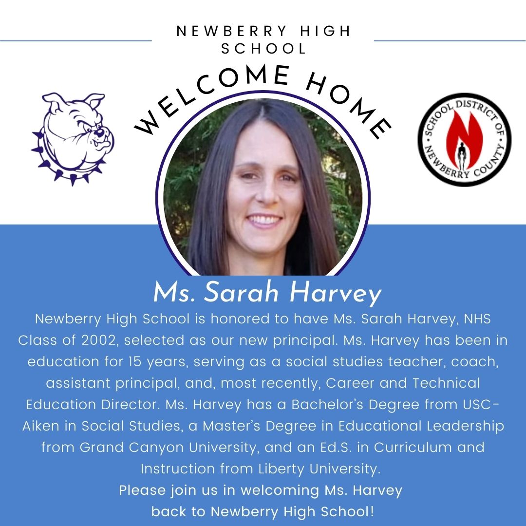 Welcome Principal Sarah Harvey!
