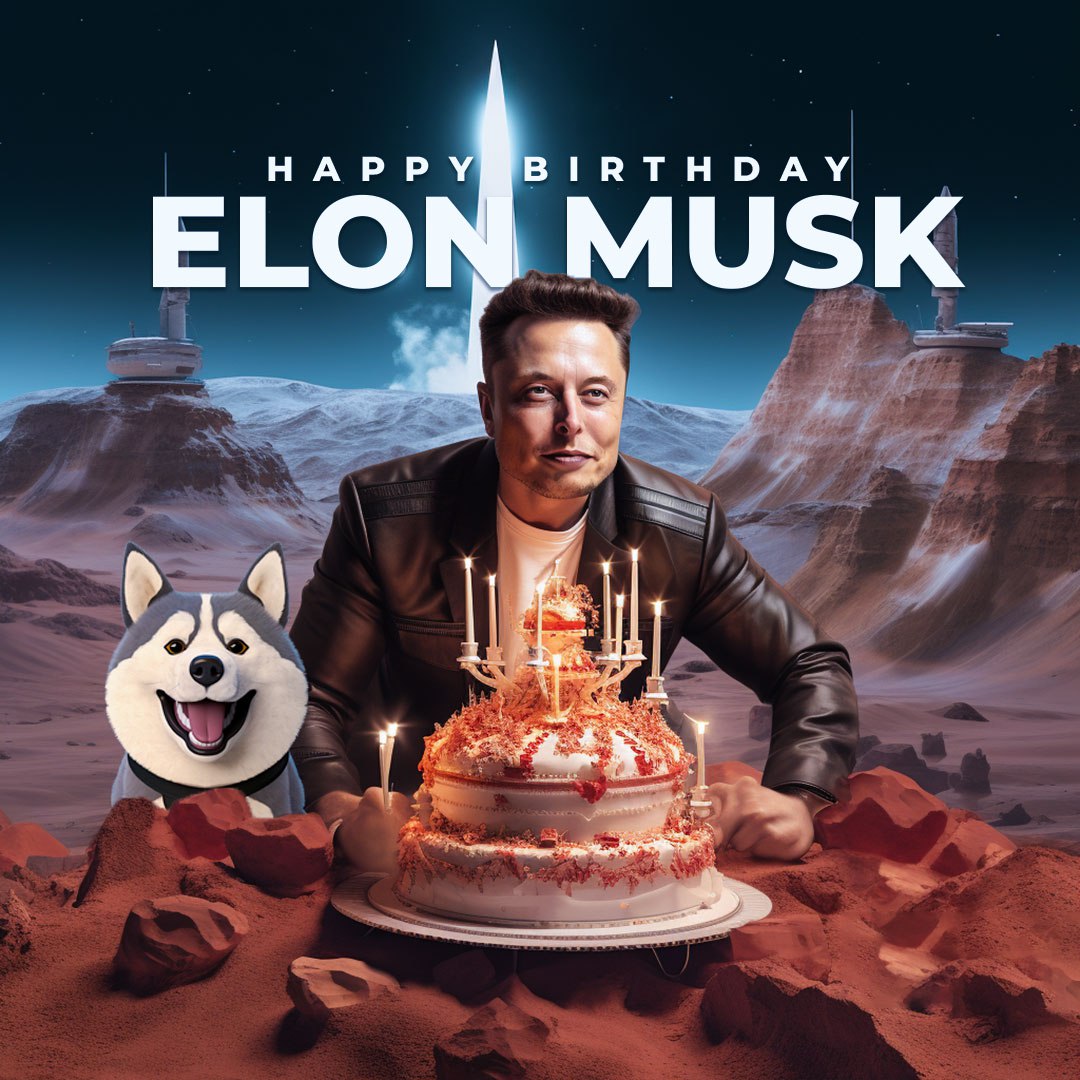 GatsbyToken's tweet photo. Happy Birthday, Elon! 🎂

You've redefined and shaped our world for advancement to future. Inspiring future generations to dream big and to think beyond Earth to even Mars! 🚀

Happy birthday to you, @elonmusk. From your biggest dog, Gatsby 🐶 https://t.co/jDMSXjENTW