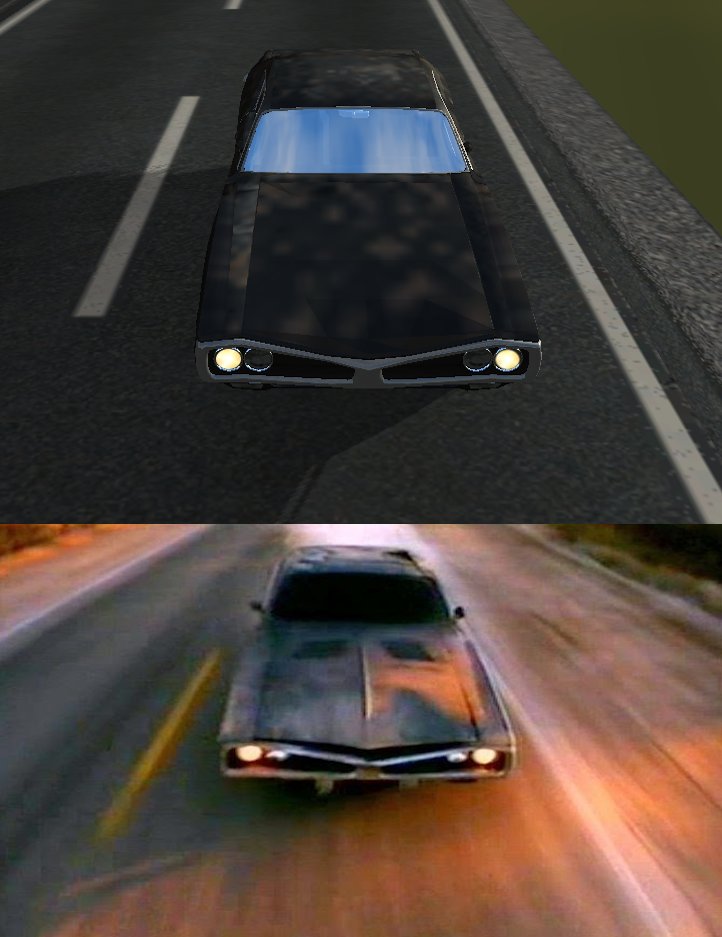 Despite how many details I missed compared to the real thing. I am most pleased with how I made this look for now. imagine seeing this in your driveway at 3 am.