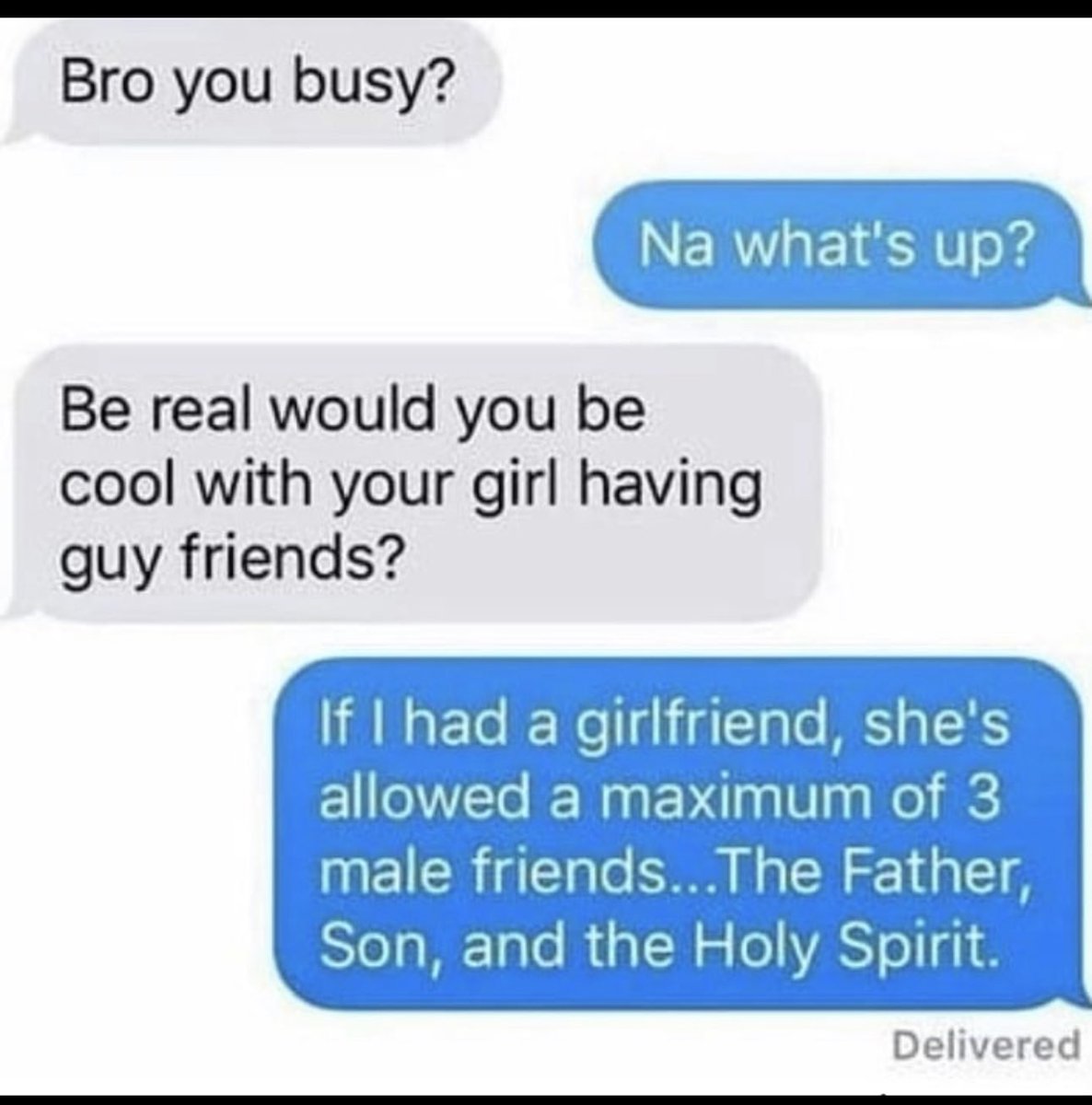 She’s not even allowed to have a brother 😂😂😂‼️