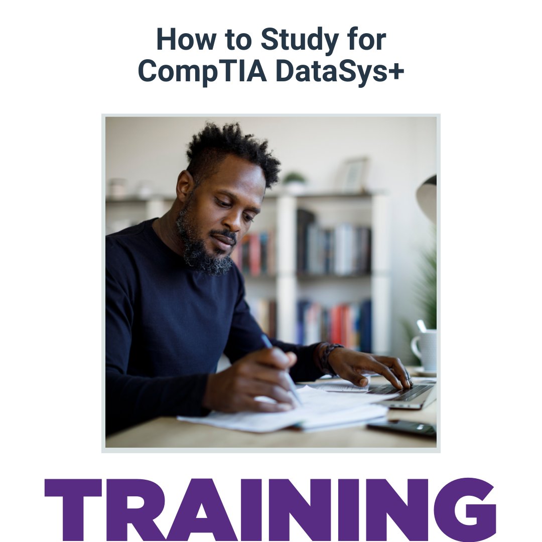 CompTIA's tweet photo. 💪 Empower yourself to succeed on the CompTIA DataSys+ exam by building your knowledge of the material you’ll be tested on.

📚 #CompTIA offers official training tools that make the journey to getting certified easier: https://t.co/k07D3EKwFo https://t.co/44wPSeNq8S