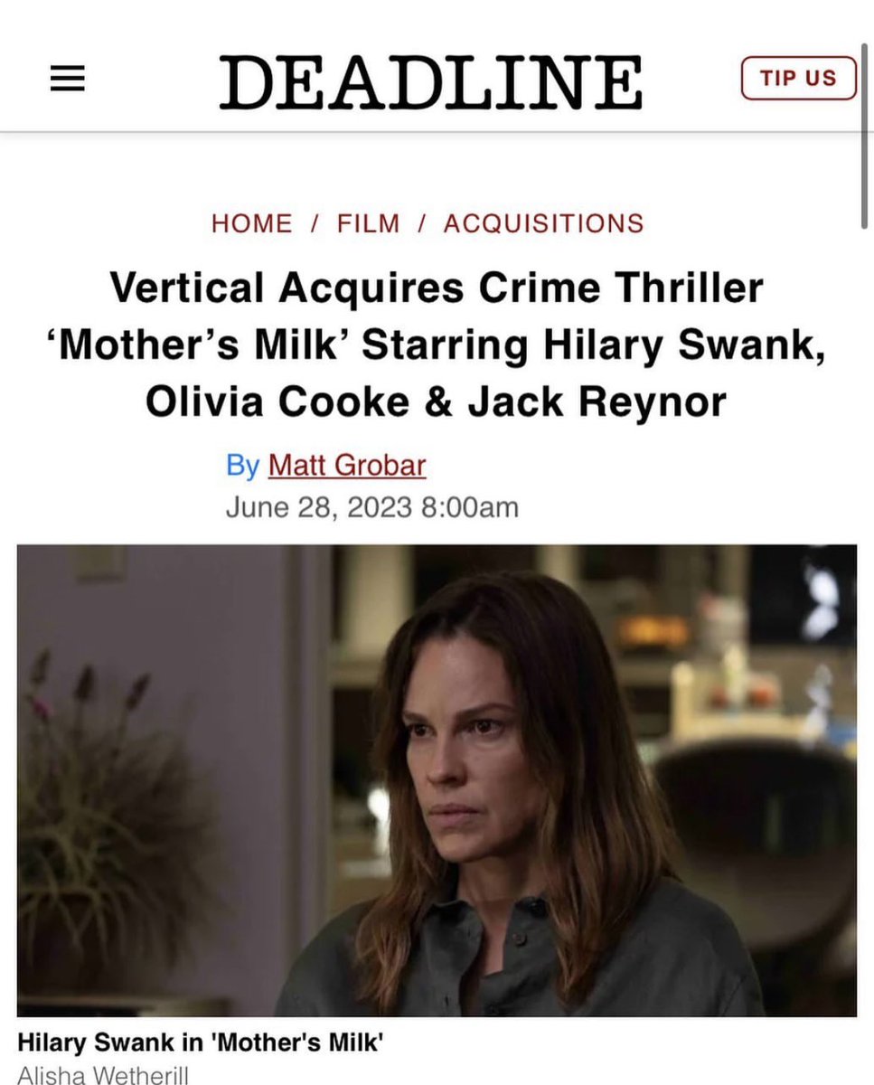 hey everybody. cats out of the bag. i scored my first major motion picture for <a href="/HilarySwank/">Hilary Swank</a> ❤️