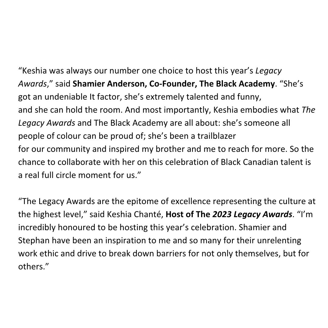 BlackisNowCA's tweet photo. 📌 Save the Date! The Legacy Awards is back, who’s ready for Year 2?!

We're thrilled to announce that award-winning TV host and singer Keshia Chanté is set to host the second edition of The Legacy Awards. https://t.co/QX2CoAjUfh