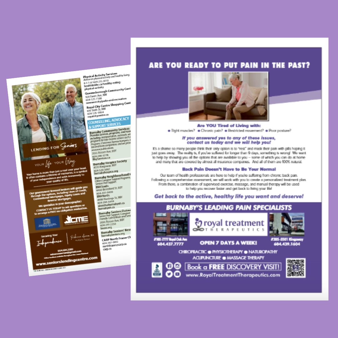 Find us in this years As We Age publication, an annual seniors resource guide to health, diet, fitness, support, and so much more! 

Access As We Age for FREE at issuu.com/burnaby-now/do…