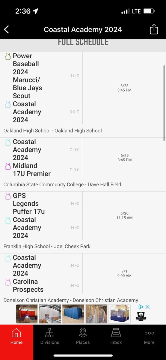 @MusicCityBB starts today! I will be playing for coastal academy 17u wearing #25. Here’s our schedule for the week. Ready to get after it! @CSA_Training @fss_tournaments @LandenWalker1 @addyscott_ @JaxenSchuler @TrippCarter21 @ConnorRiffe27