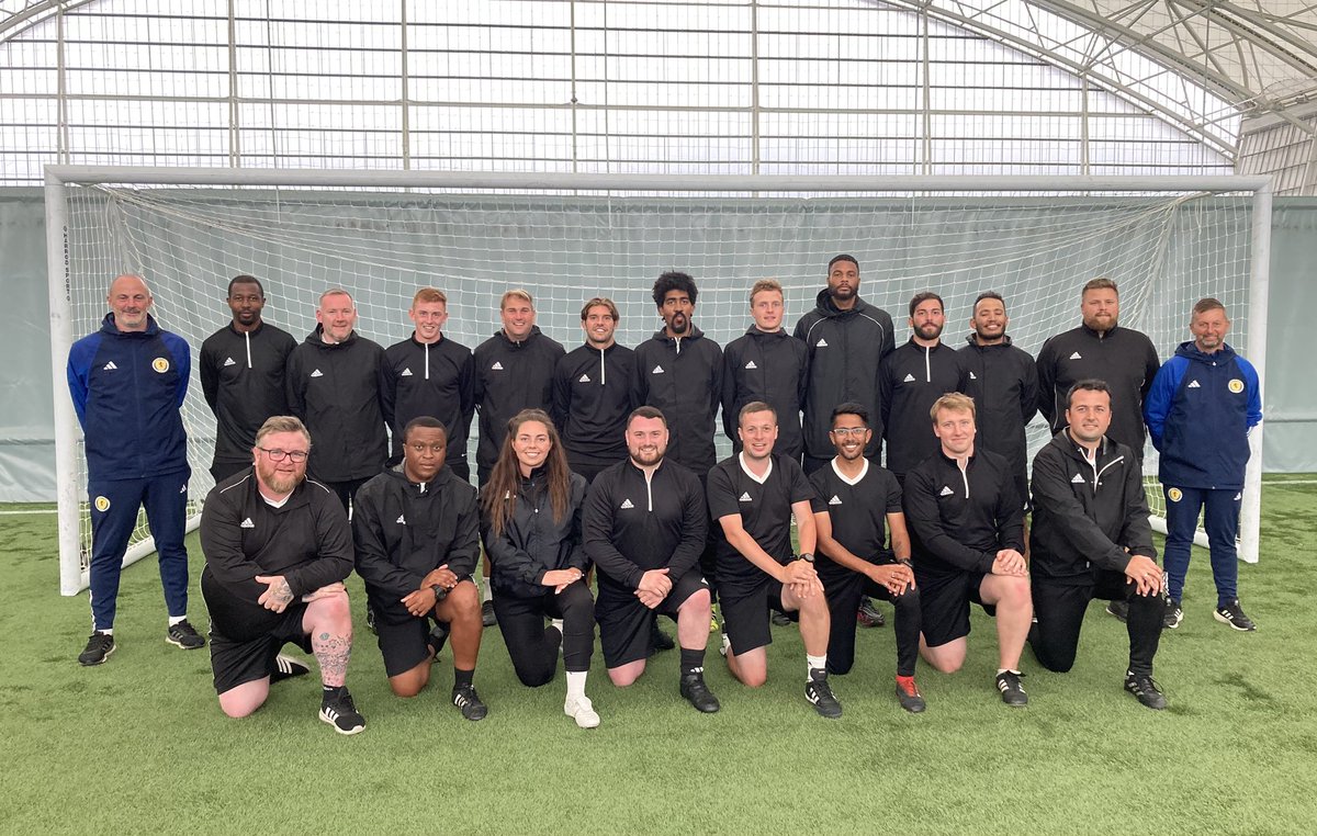 DougieAnderso12's tweet photo. A huge well done to both groups on the @ScottishFA UEFA B Licence for completing their coaching practice @Oriamscotland  over the last six days.
Look forward to seeing you all for the next part of the journey in August
#ScottishFACoachEd https://t.co/o9qbZh09OE