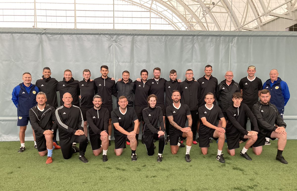DougieAnderso12's tweet photo. A huge well done to both groups on the @ScottishFA UEFA B Licence for completing their coaching practice @Oriamscotland  over the last six days.
Look forward to seeing you all for the next part of the journey in August
#ScottishFACoachEd https://t.co/o9qbZh09OE