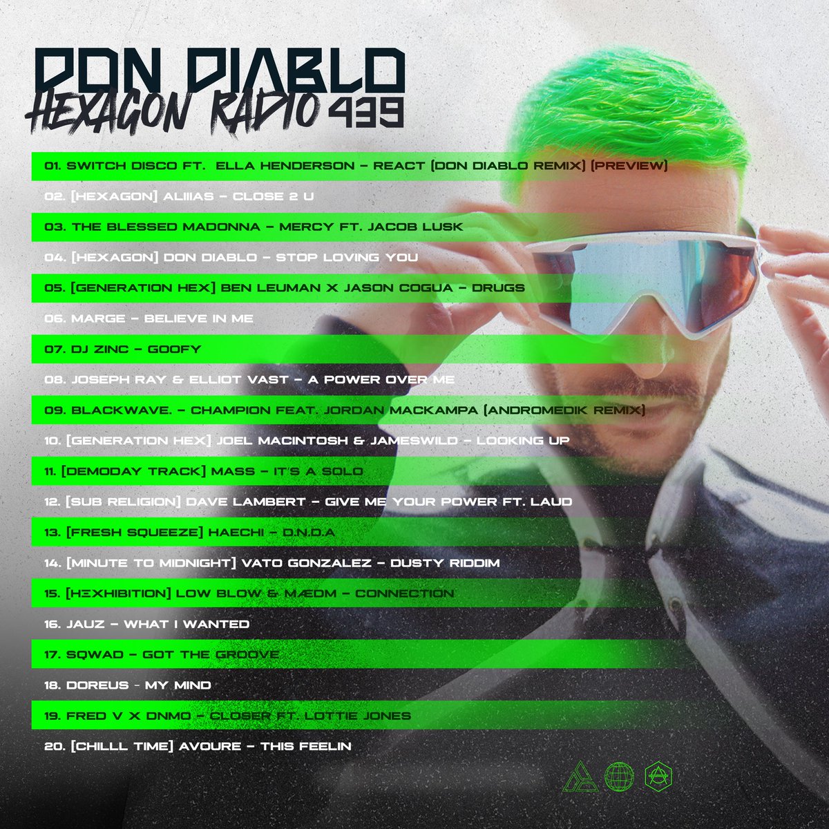 DIVE into a world of NEW MUSIC on this week’s episode of DON &amp; HEX radio!! 🎶🙌🏻 TUNE in HERE ➡️ radioshow.dondiablo.com