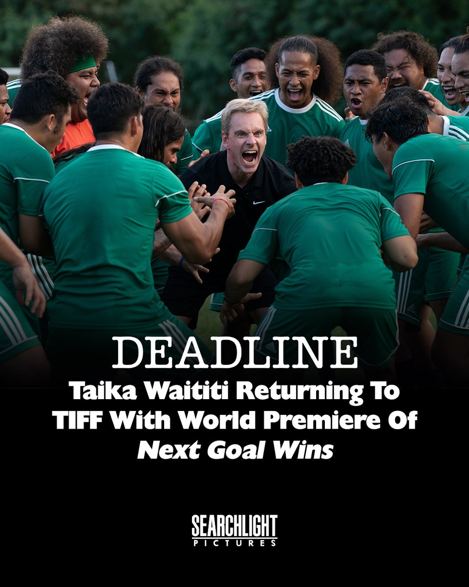 Get ready, Toronto. @TaikaWaititi returns to @TIFF_NET this fall with the world premiere of @NextGoalFilm. #NextGoalWins

deadline.com/2023/06/tiff-t…