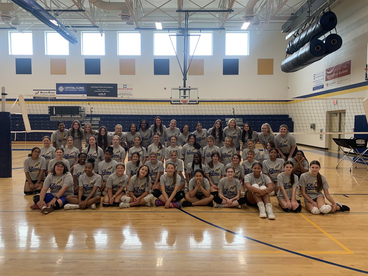 Streetsboro Rockets volleyball camp is a huge success! Congratulations Coach Holly Vertock and staff!