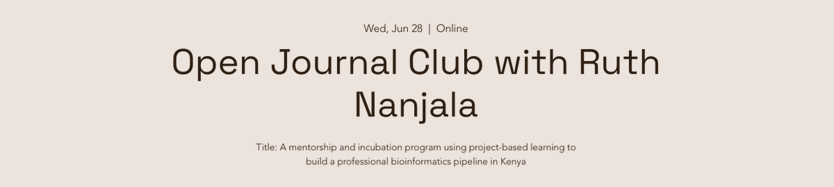 The Grand Open Journal club starting shortly.